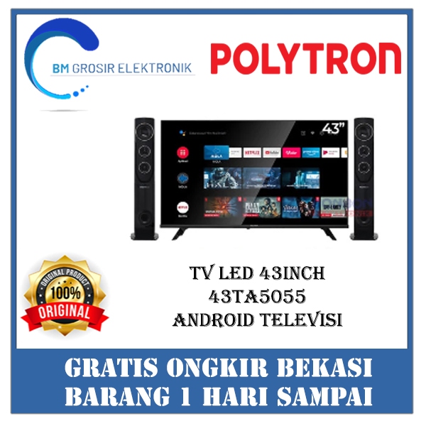 POLYTRON TV LED 43TA5055 TV 43INCH GOOGLE TV