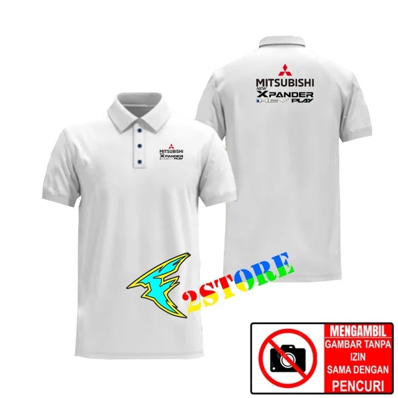 Baju Kaos Kerah Model Polo MITSUBISHI  / Baju Kaos POLO MITSUBISHI SABLON