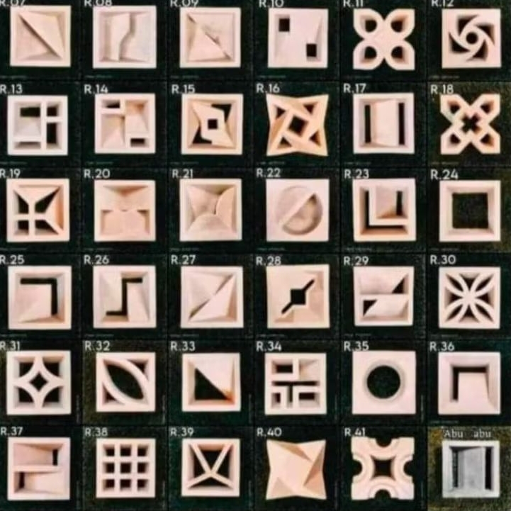 ROSTER BETON ROSTER MINIMALIS RAOTER MODEREN lubang angin pagar rumah