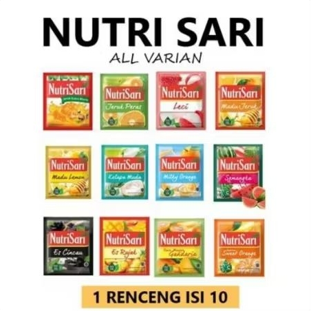 

TERMURAH NUTRISARI renceng @10 VARIAN LENGKAP 50+