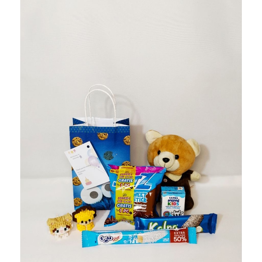 

(Sesame Street Biru) Paket Snack Ulang Tahun Anak