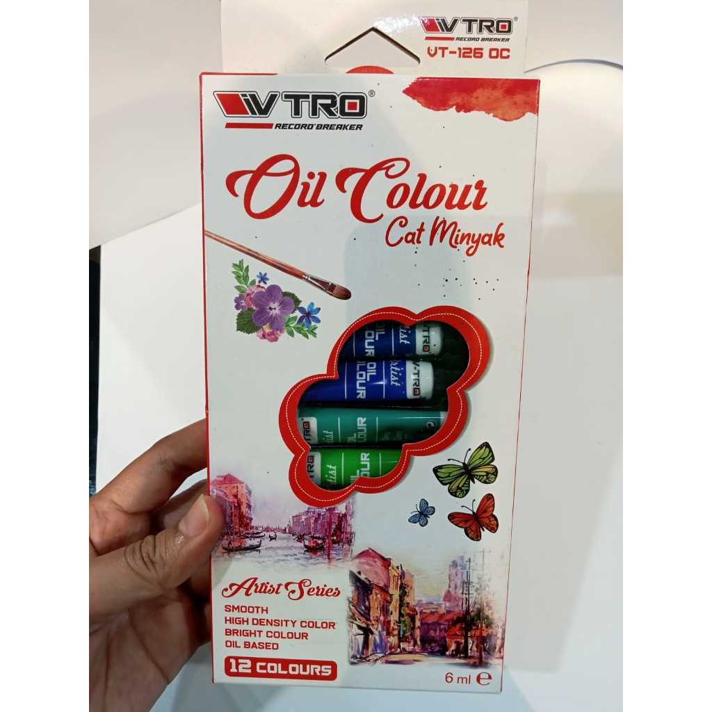 

V-TRO OIL COLOURS 12 WARNA