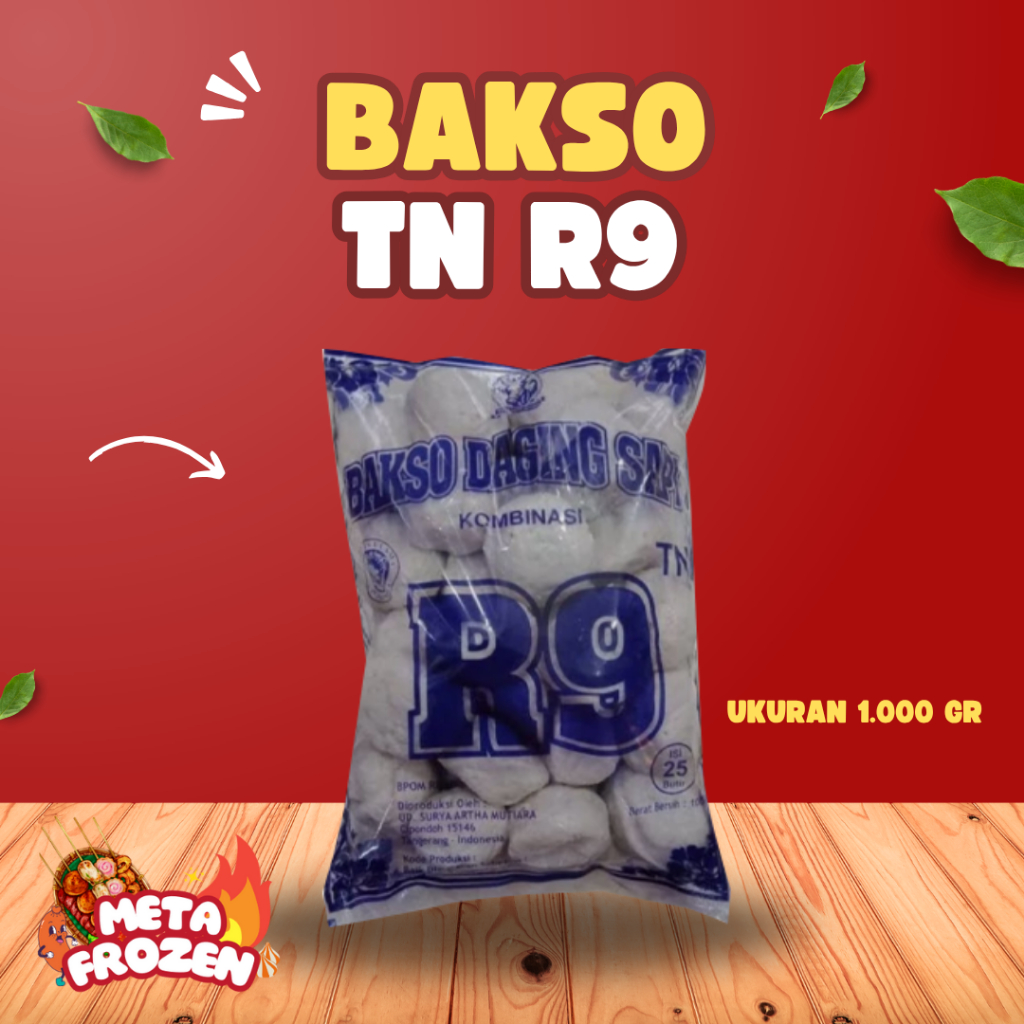 Bakso R9 Citra Rasa Daging Sapi Berat 1 kg / Adonan Bakso Sapi 1kg
