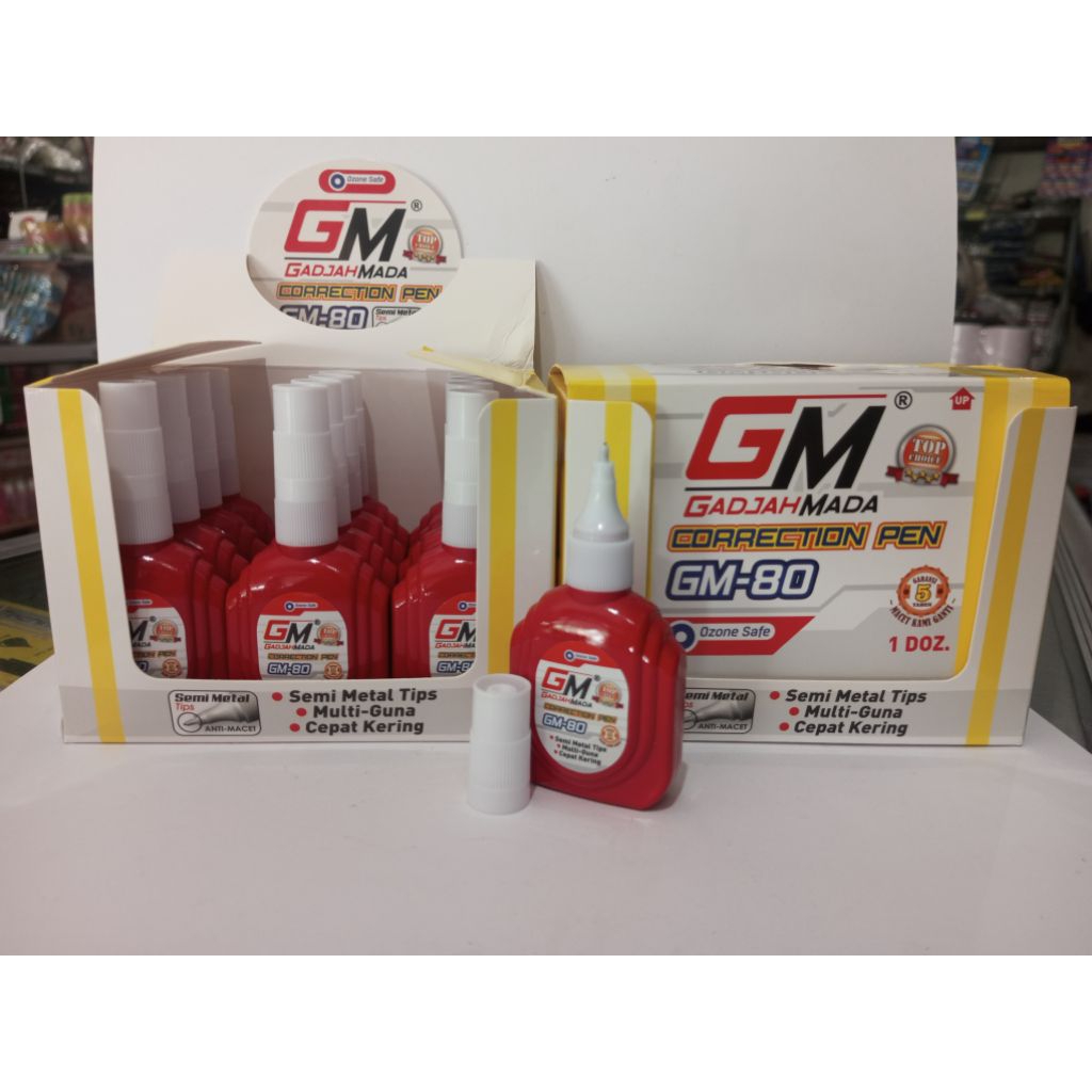 

Correction pen | Tipe x GM - 80 1 pack isi 12
