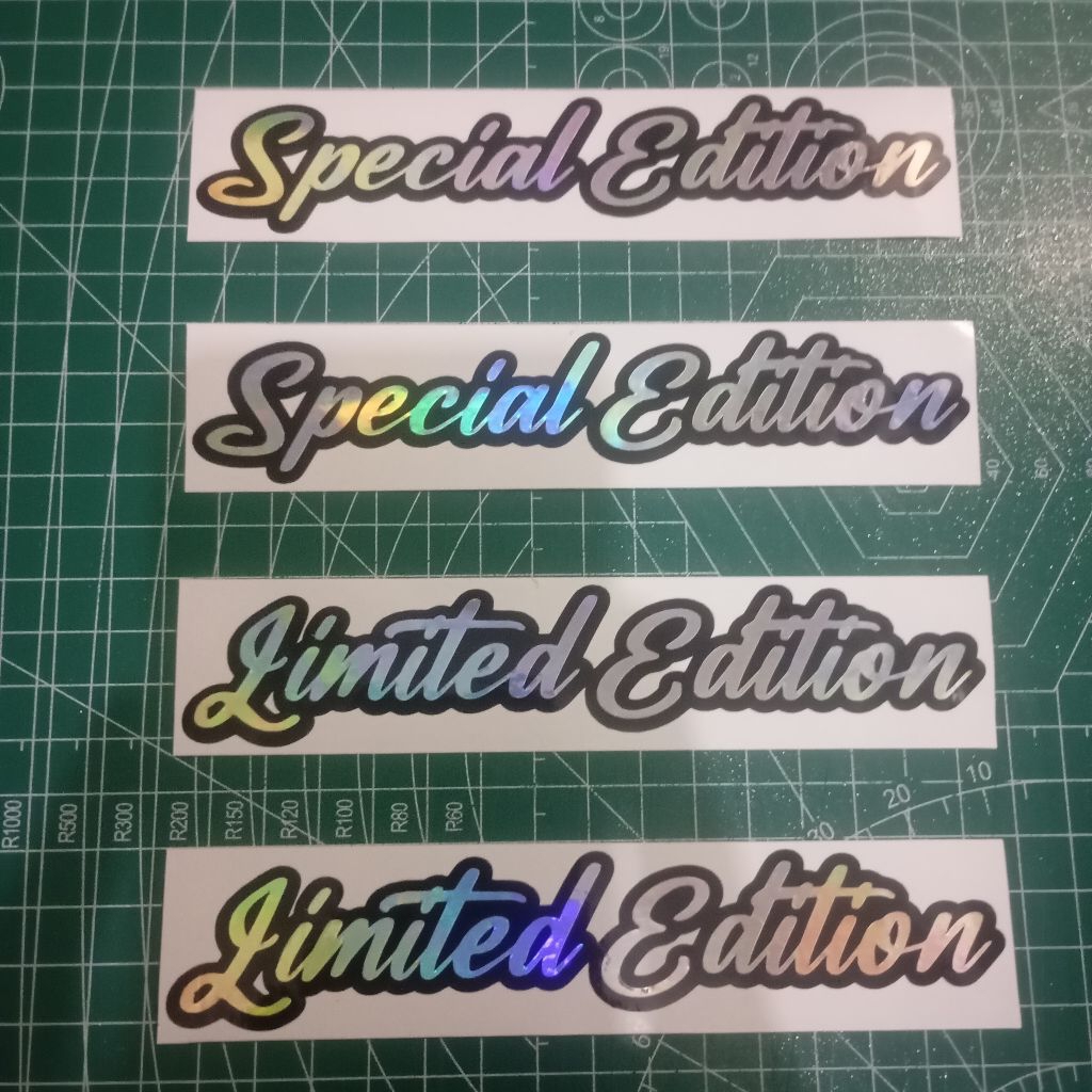 

(Siap Kirim) Stiker Hologram Special Edition, Stiker Hologram Limited Edition, Stiker Special Edition, Stiker Limited Edition
