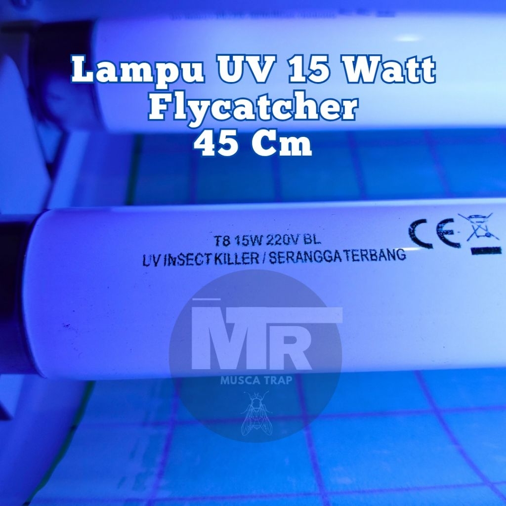 Lampu UV Flycatcher Perangkap Lalat Nyamuk Refill 15 Watt