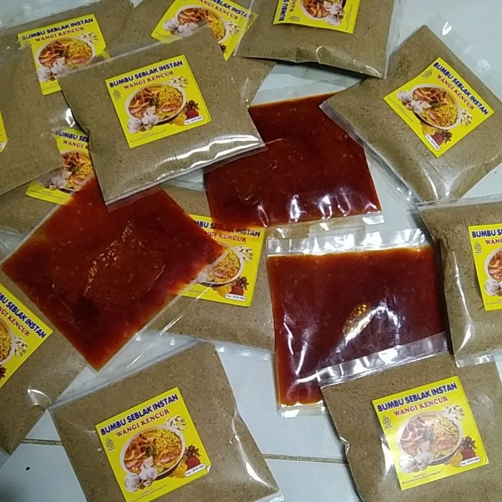 

NEW|||| BUMBU SEBLAK INSTAN WANGI KENCUR+ CABE MERCON SIAP MENGODA LIDAH kemasan 100gram