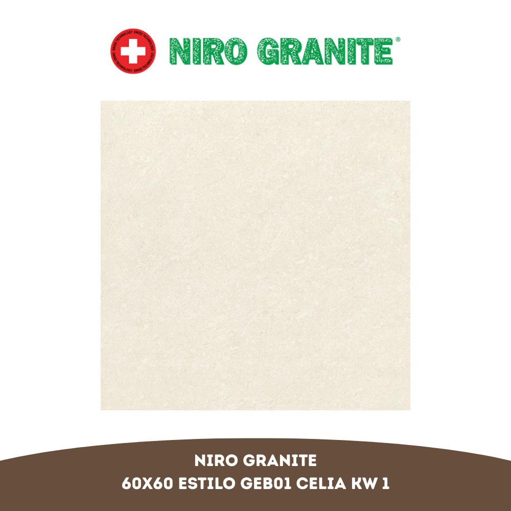 NIRO GRANITE Estilo GGEB01 Celia 60X60 KW 1 per Box (Isi 4 Lembar / 1.44 m²)