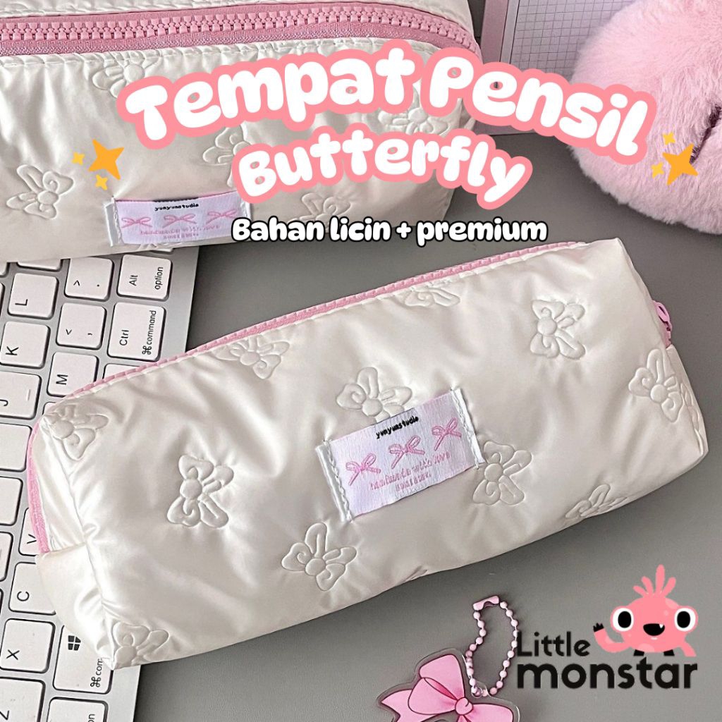

Tempat Pensil Korea Butterfly Motif Bunga Kapasitas Besar Bahan Premium [SB-17]