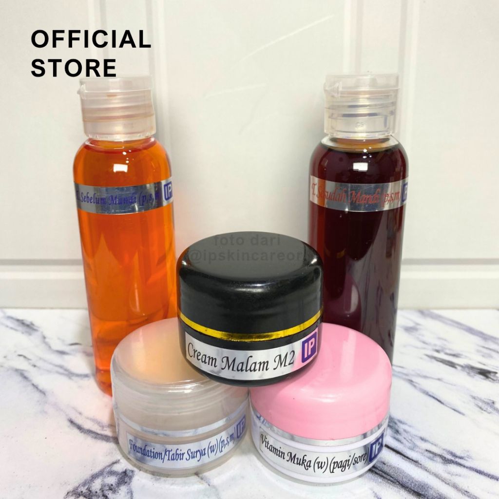 Paket Cream M2 Hitam Kemasan Bening IP Skincare | IPUNG