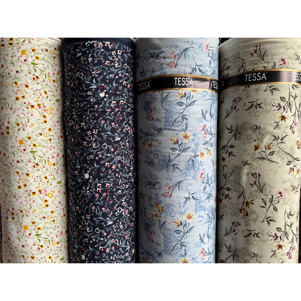 kain katun rayon viscose-kain katun rayon premium-motif bunga tesa-rayon meteran-kd ayt