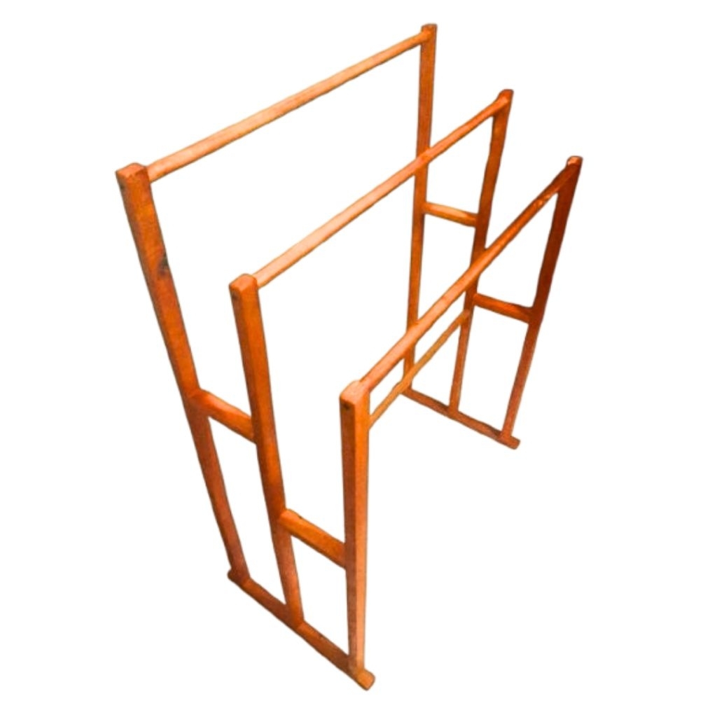 Termurah Jemuran Handuk Premium Kayu Jati/Rak Handuk/Stand Handuk/Rak Kayu Serbaguna