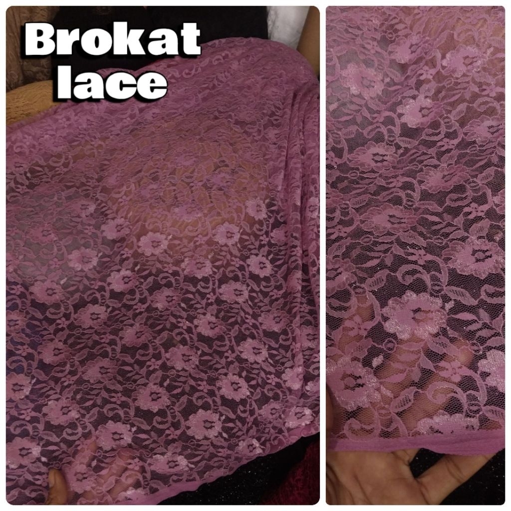 Kain/Bahan/BRUKAT LACE/Premium/Impor