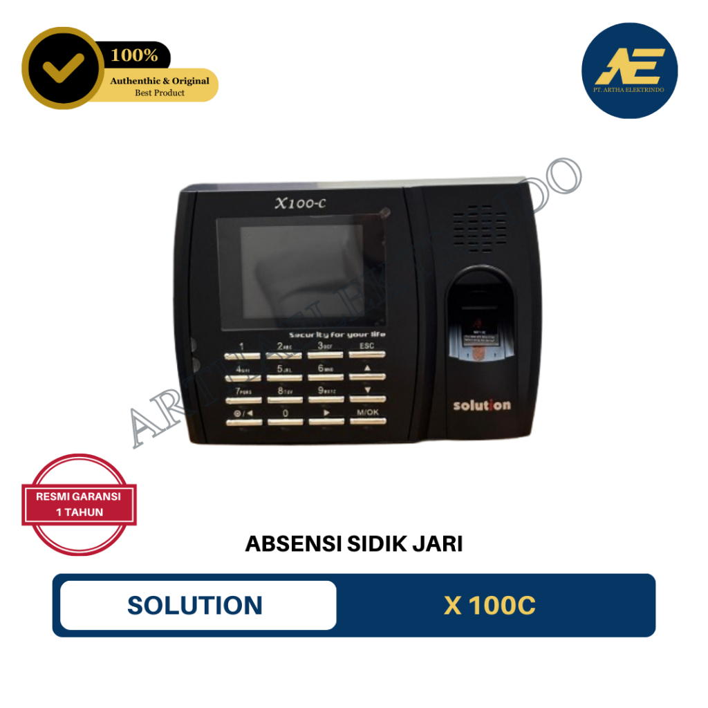 Solution X100C Mesin Absensi Finger Print / Solution X 100