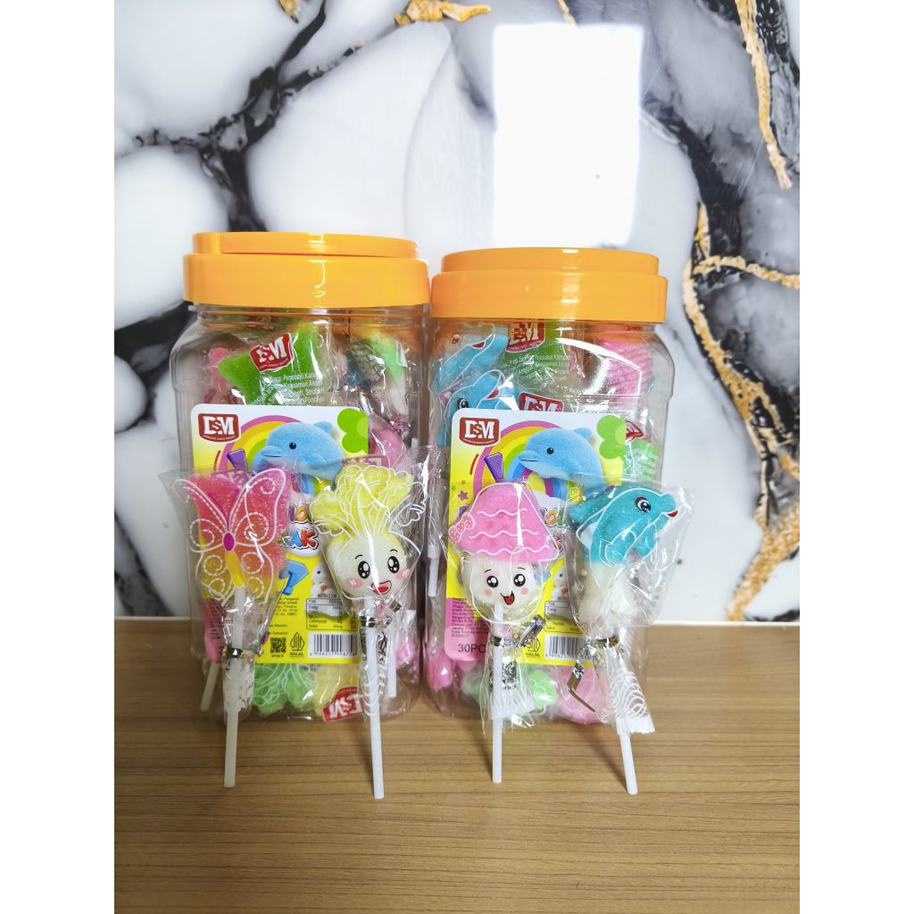 

PERMEN LUNAK LOLIPOP GUMMY ISI 30 PCS