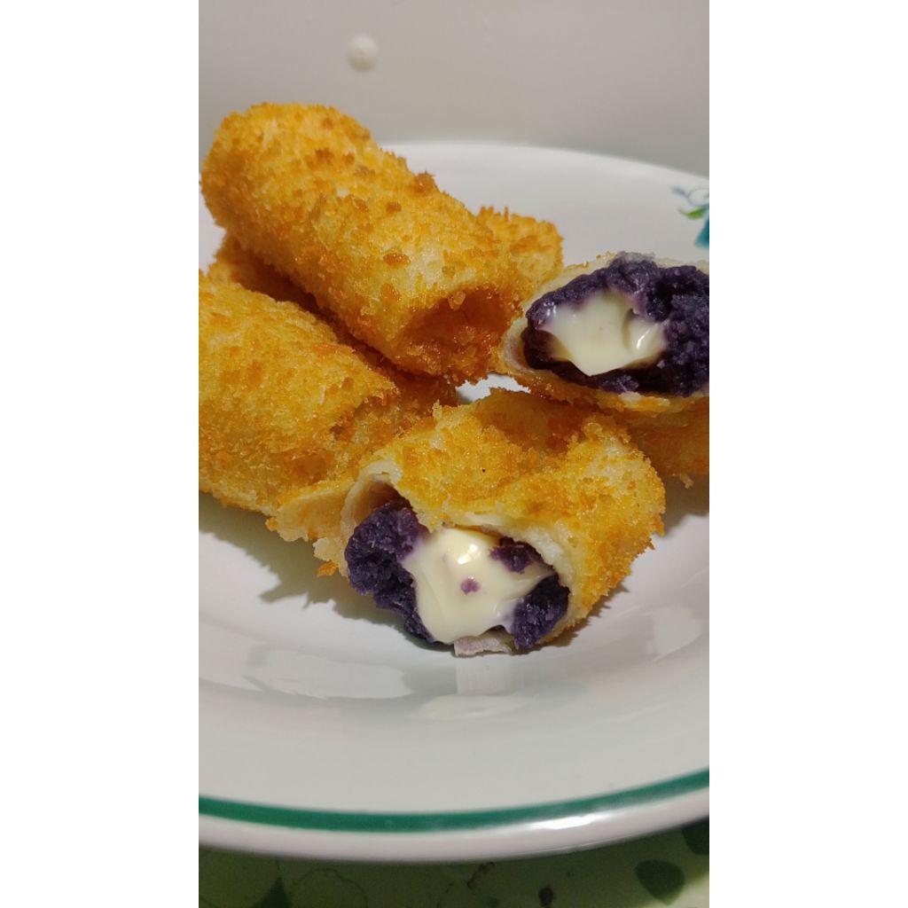 

Risol Frozen//Risol ubi ungu// keju lumer//camilan Frozen