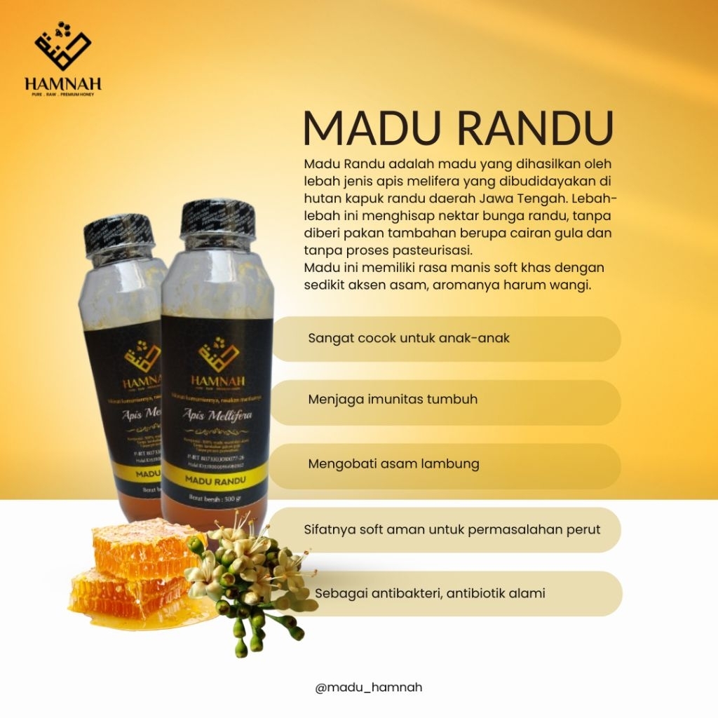 

Madu Murni 100% dari nektar bunga Randu | tanpa tambahan pakan gula dan proses pemanasan| madu bersanad | Madu Hamnah Randu 1kg