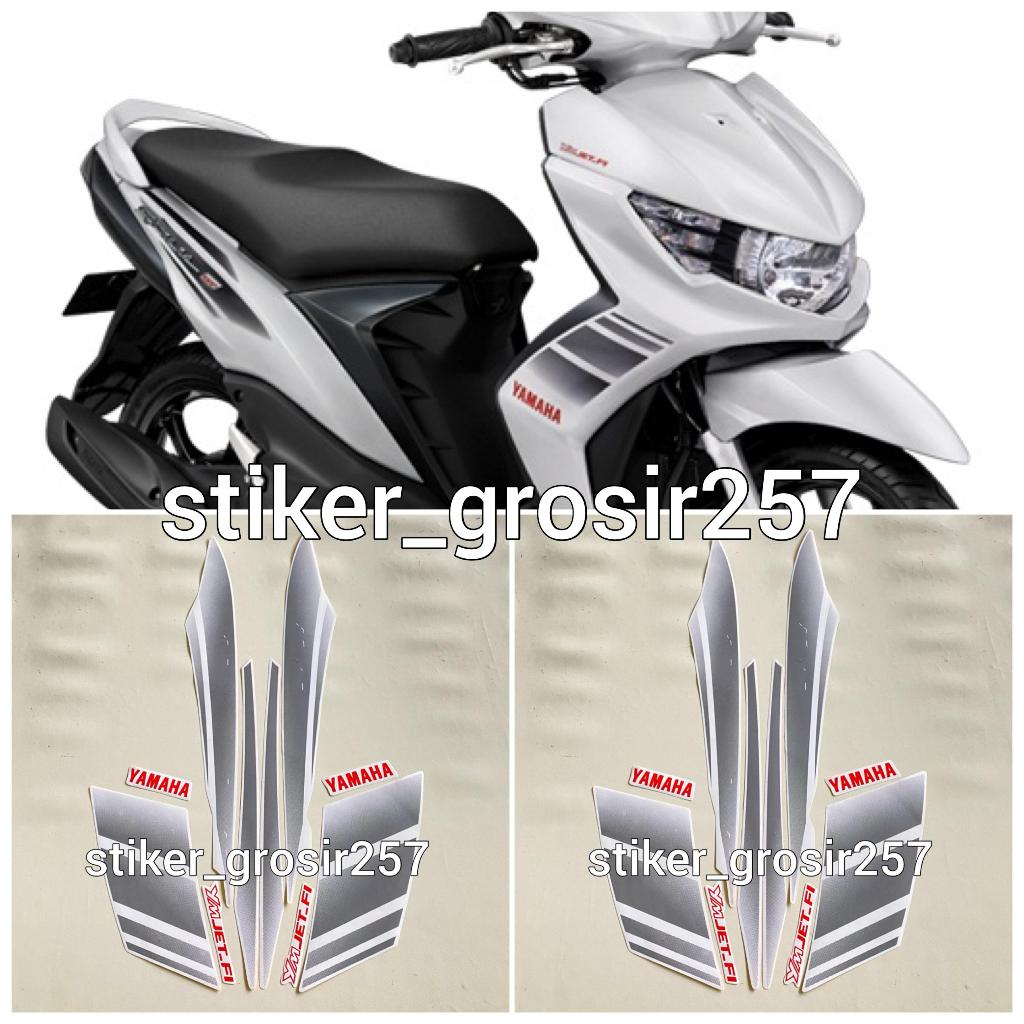 STIKER STRIPING LIS BODY MOTOR YAMAHA MIO SOUL GT 2011 PUTIH