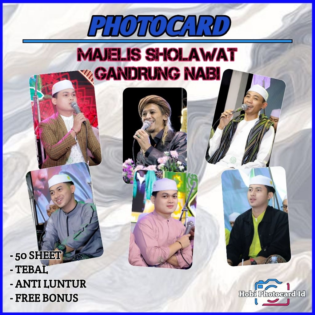Photocard Gandrung Nabi Isi 50. Free Bonus