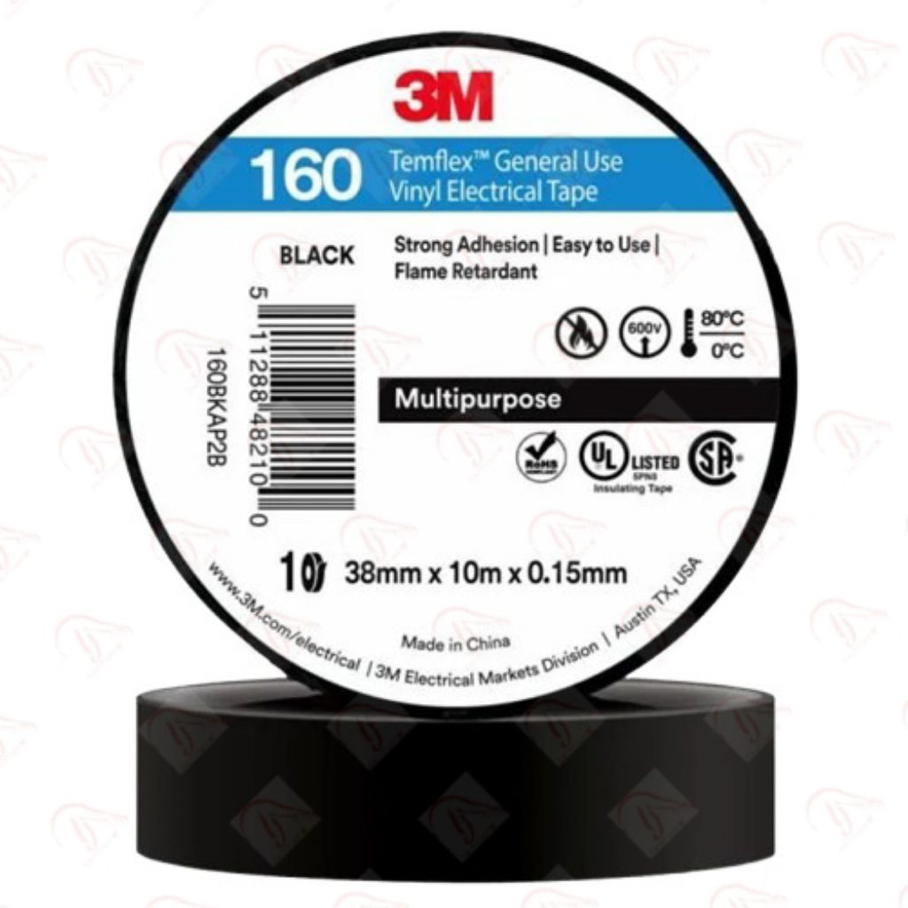 ISOLASI KABEL 3M 160 GU ISOLASI KABEL LISTRIK 3M 160 ISOLASI DUS 3 M ISOLASI KABEL LISTRIK SELOTIP L