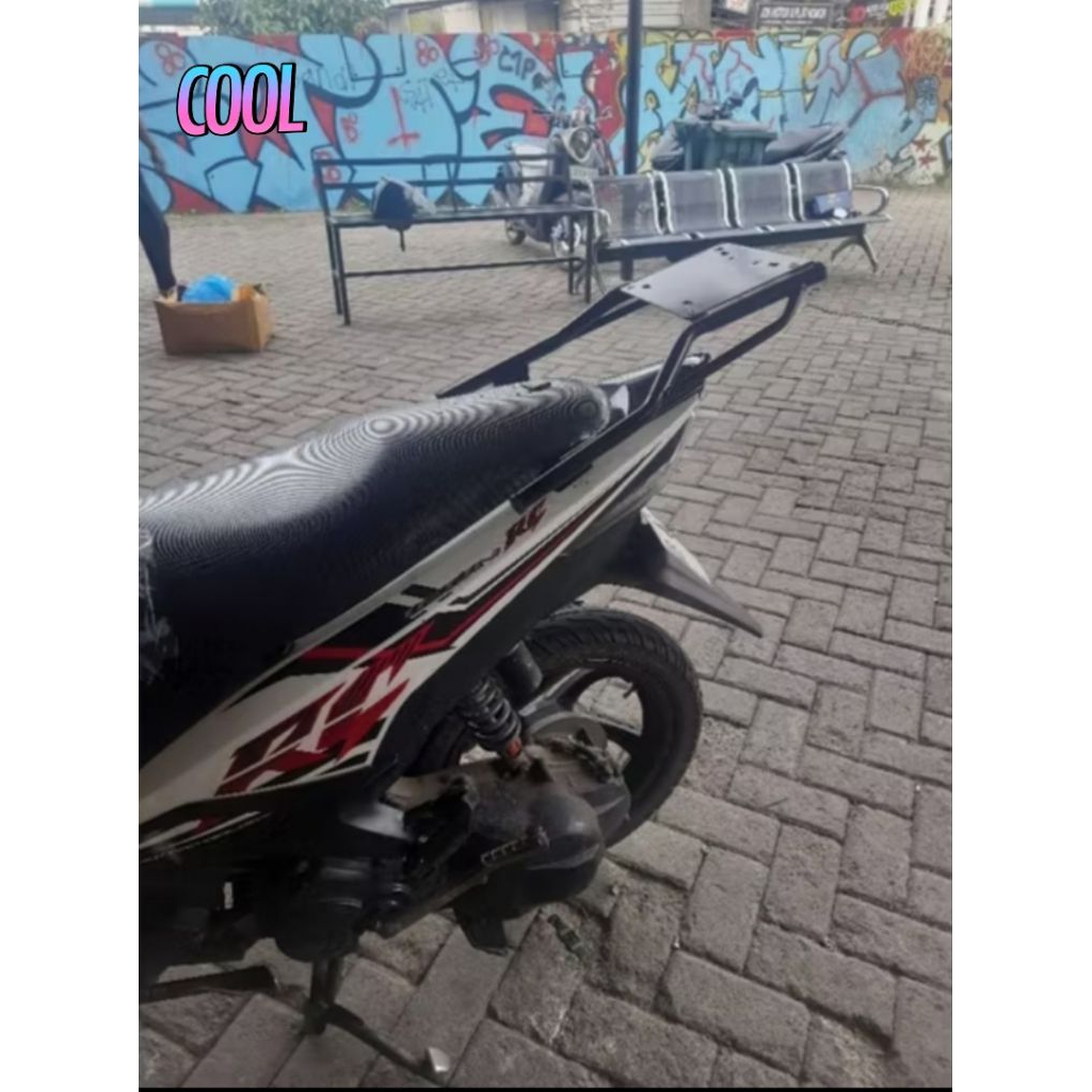 Breket box motor Xeon Mio s z gear M3 Lexi X-RIDE tempat dudukan box universal merk GIVI SHAD KAPPA 