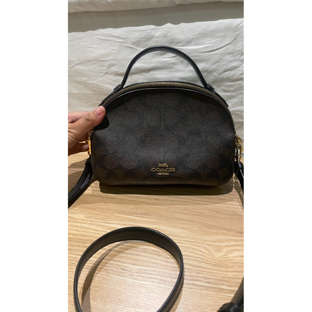 Preloved Coach Signature Crossbody Bag