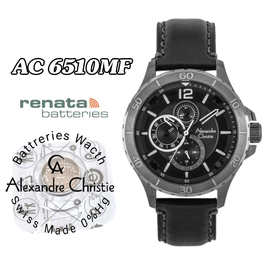 6510MF battrai jam tangan Alexandre Christie battrai pengganti battrai jam tangan