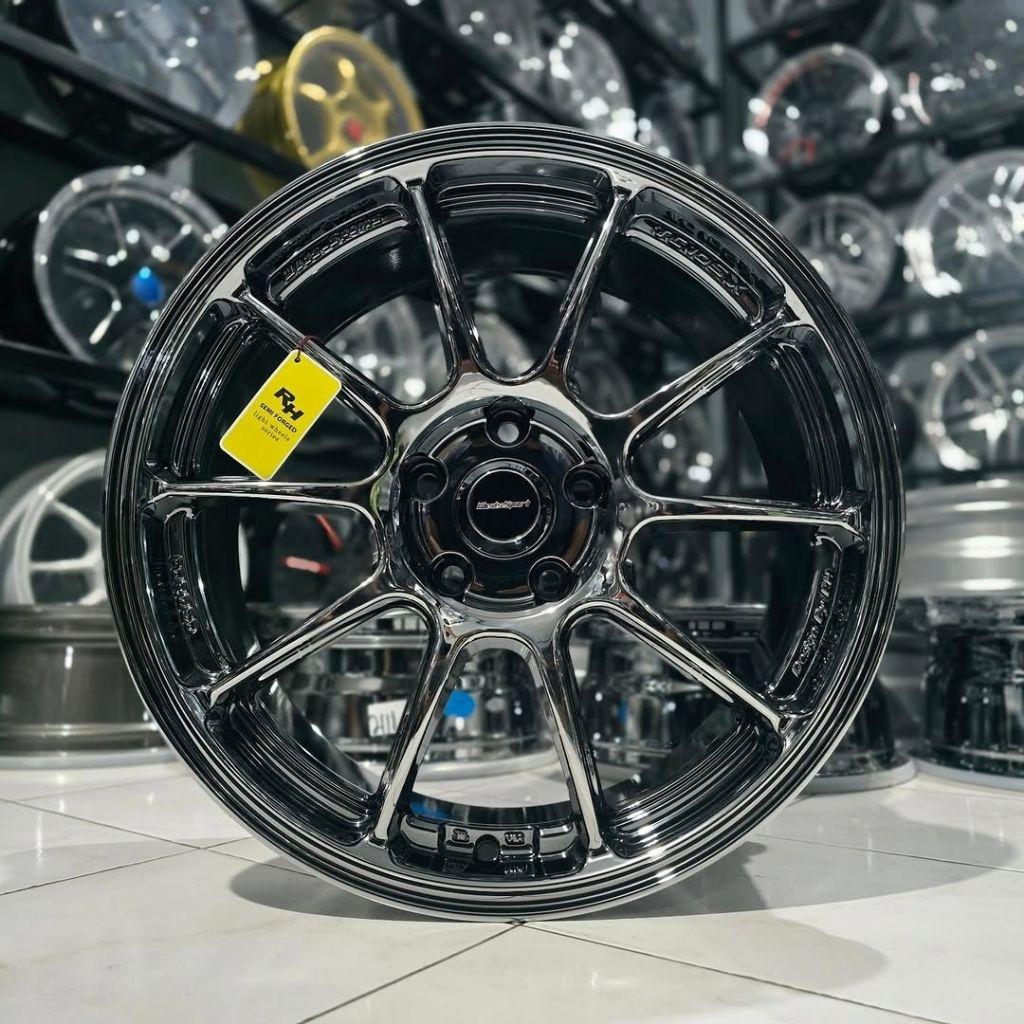 Velg Mobik R18 Wedsport TC105X, Warna Black Chrome