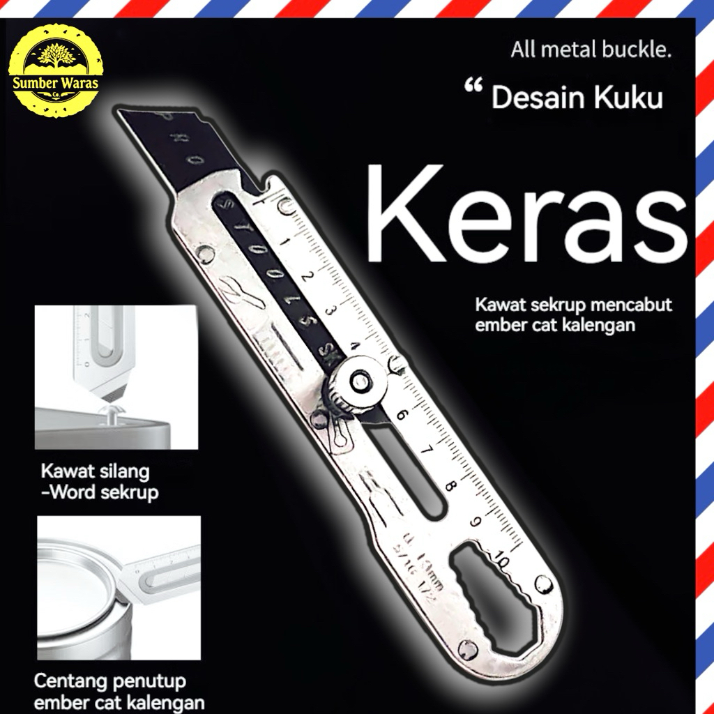 

Pisau Cutter Stainless Besar Super Tajam Anti Karat - Cutter Multifungsi