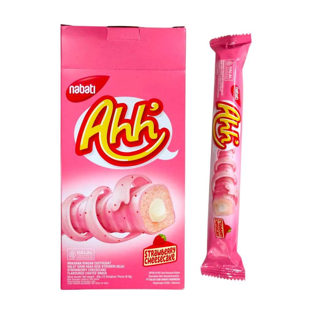 

Nabati Ahh Strawberry Cheese Cake 9 Gram [10 Pcs/Box]