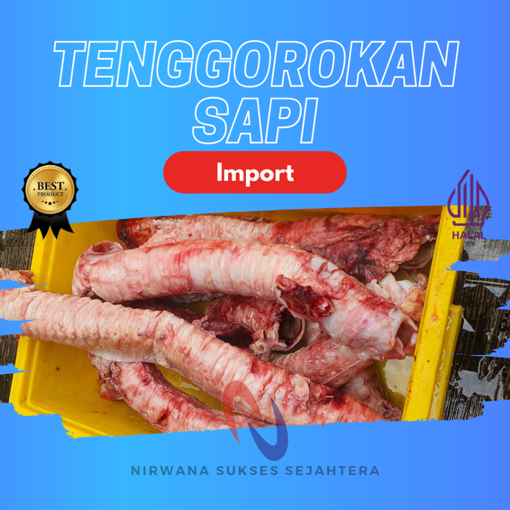 

TRAKEA, TENGGOROKAN SAPI / BEEF TRACHEA (IMPORT)
