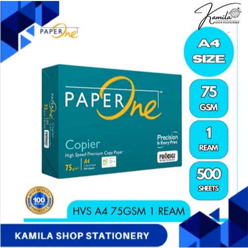 

Kertas HVS PaperOne A4 75 Gsm / 1 Rim HVS PaperOne A4 75 Gram / Kertas Print Hvs Putih CPB 75gsm Termurah