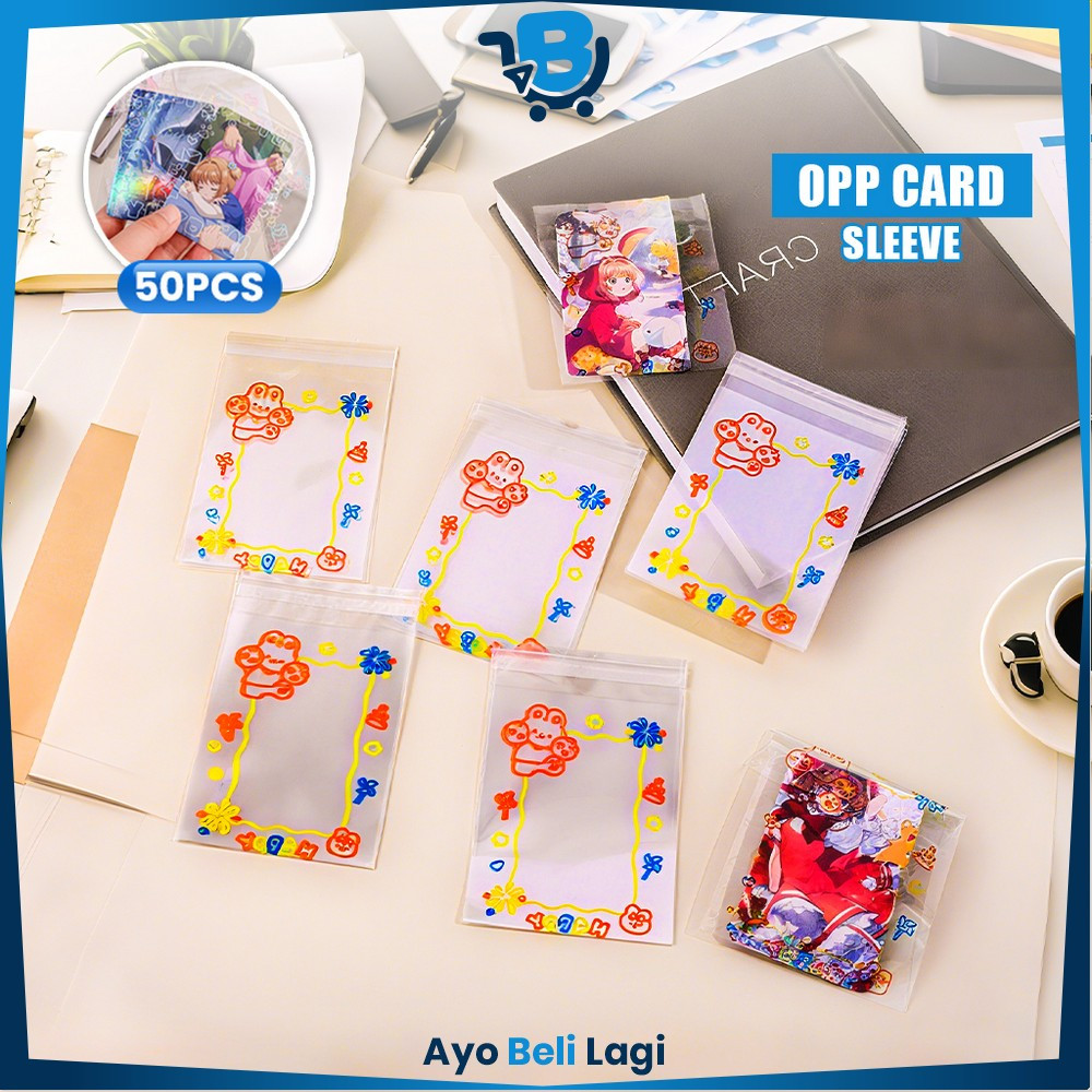 

Plastik Bungkus Sleeve Photocard Motif Lucu Cover Kartu Multifungsi / Plastik Packaging 50 Lembar Bungkus Sleeve Kartu Kpop ABL C1365