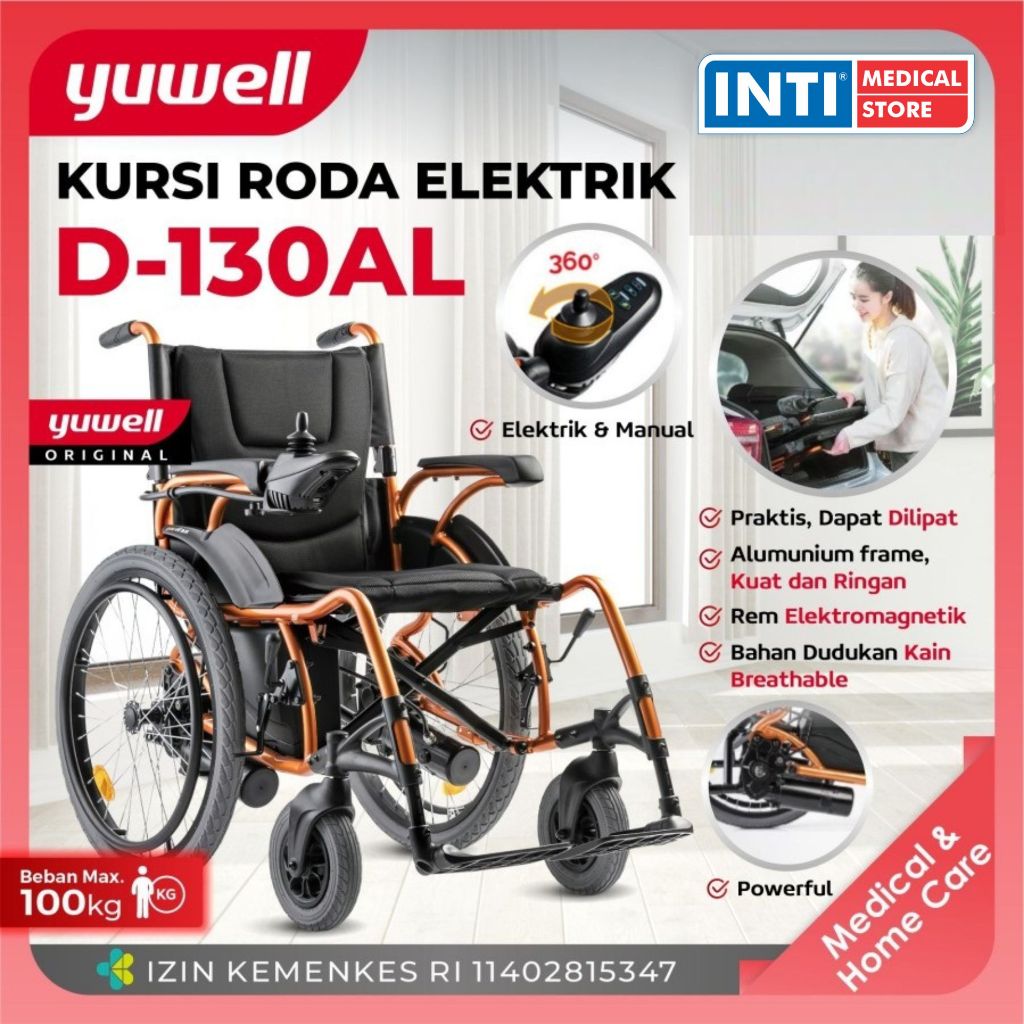Yuwell | Kursi Roda Elektrik D130AL | Kursi Roda Listrik Yuwell