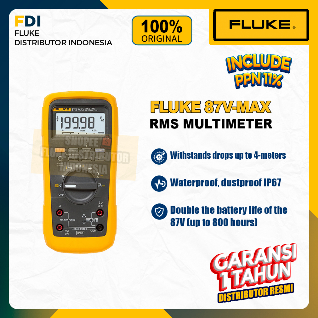 Fluke 87V MAX True-rms Digital Multimeter
