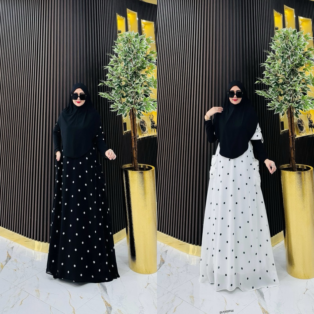 JEMIMAH GAMIS SET JILBAB BERGO Original Produk