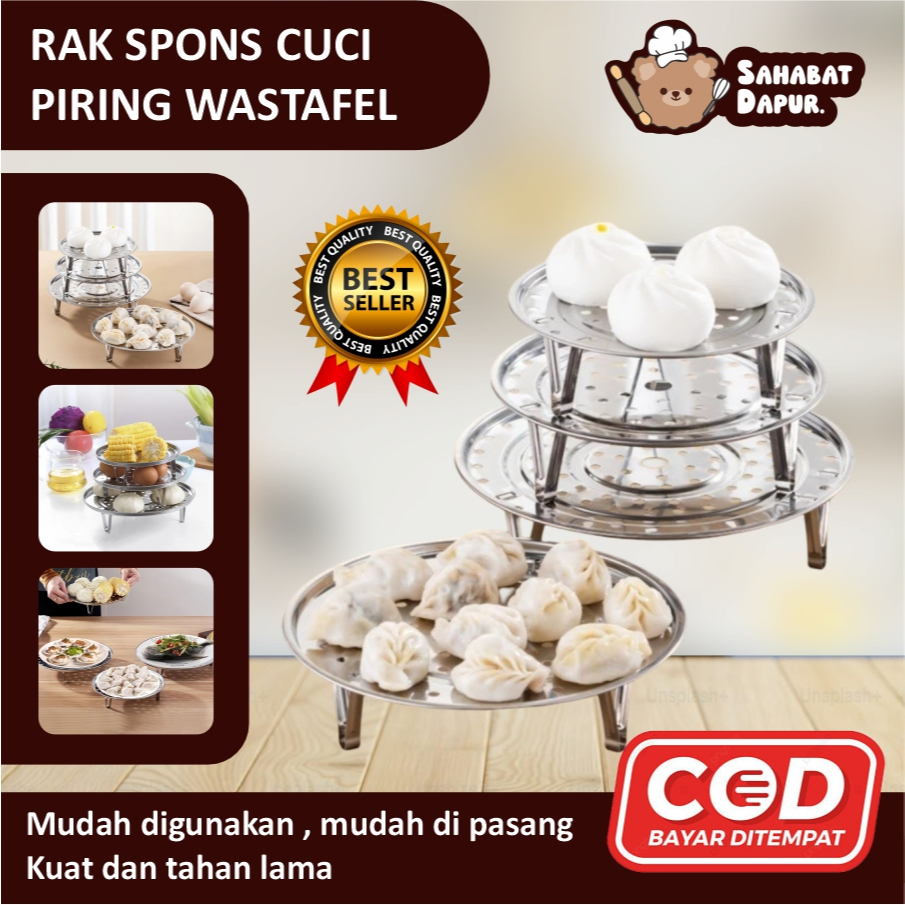 TATAKAN KUKUSAN STEAMER/ ALAS PANCI KUKUS 18CM-30CM/TATAKAN KUKUSAN PANCI TERATAI STAINLESS STEEL