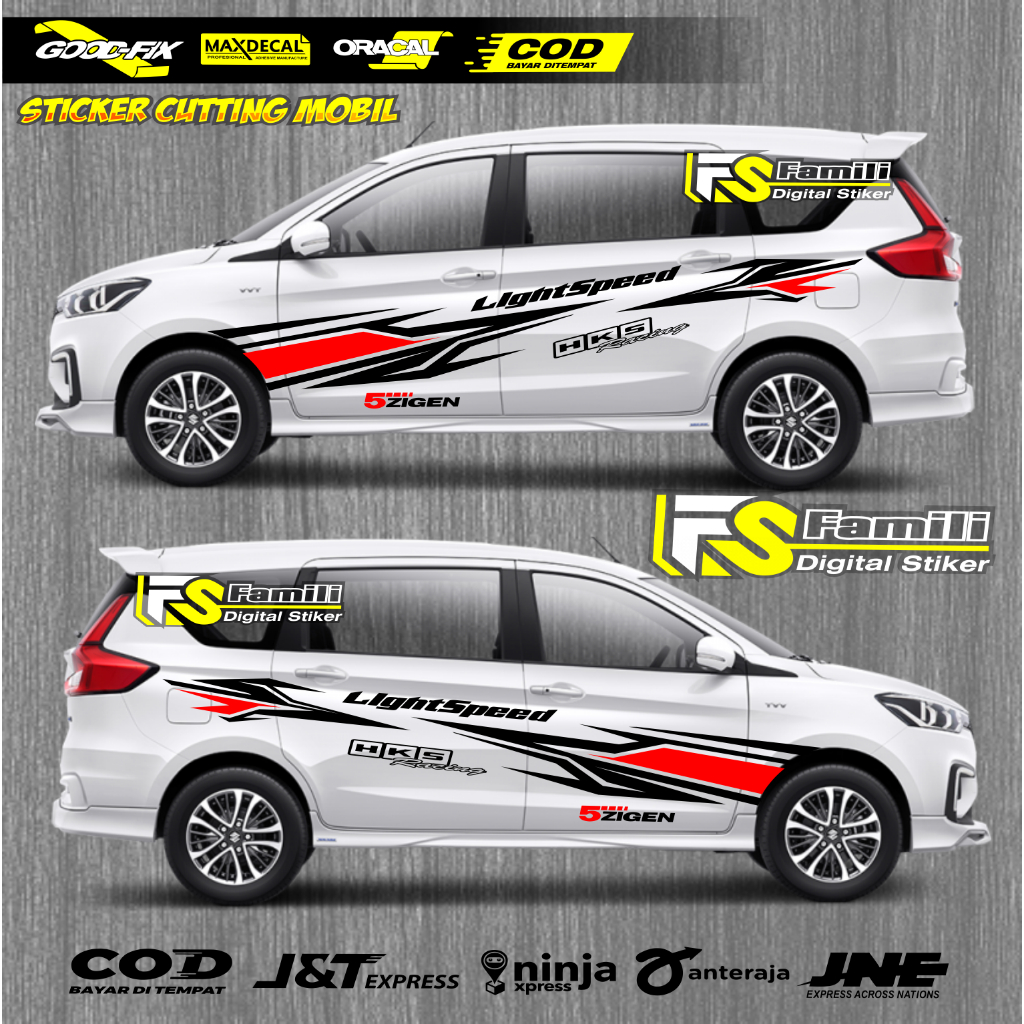 VARIASI STICKER MOBIL SUZUKI ERTIGA AKSESORIS SUZUKI ERTIGA