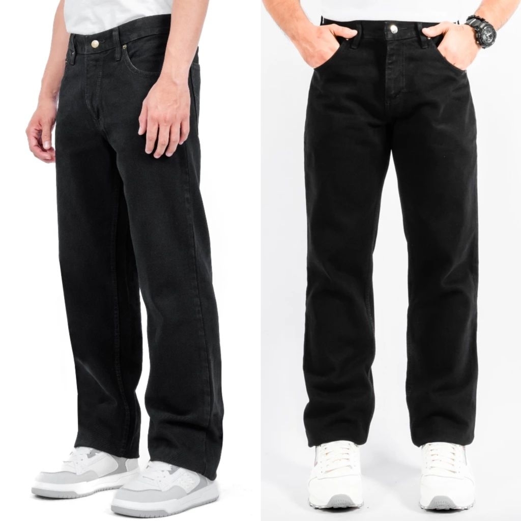 Celana Jeans Denim Panjang Pria Dewasa Model Standar Reguler Premium Tebal Non Strect Tidak Melar