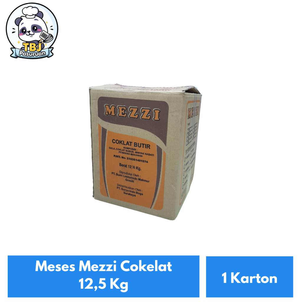 Mezzi Meses Cokelat 12,5 Kg Kemasan 1 Karton