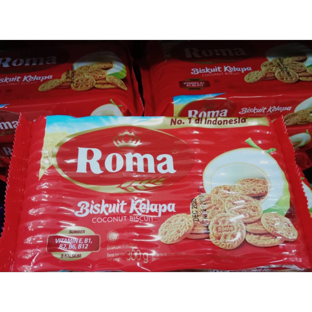 

Biskuit ROMA KELAPA 300gram 1 pcs roti roma kelapa
