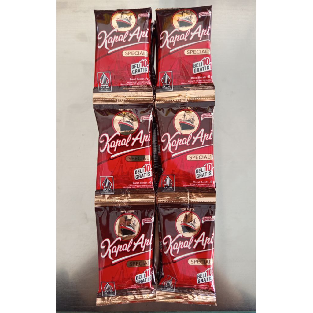 

Kopi kapal api mini 6gr renceng 11 sachet