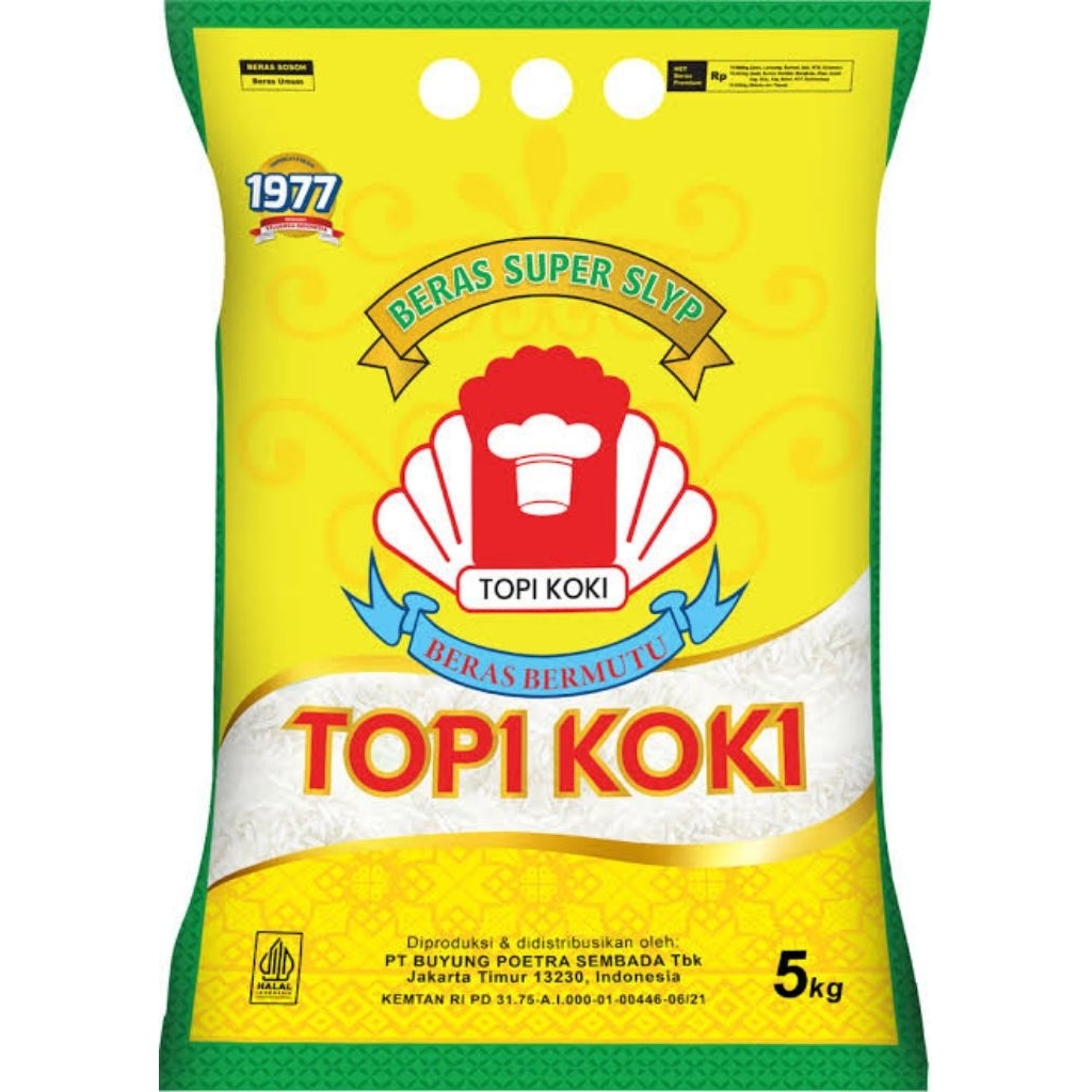 

Beras Topi Koki Premium 5Kg