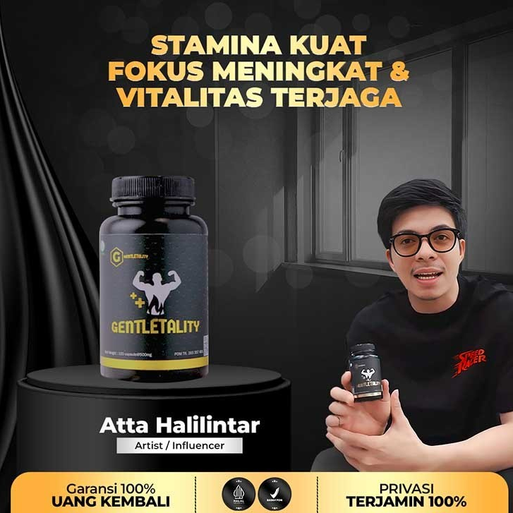 Gentletality 100% Original Kapsul Peningkat Stamina Suplemen Kesehatan Pria