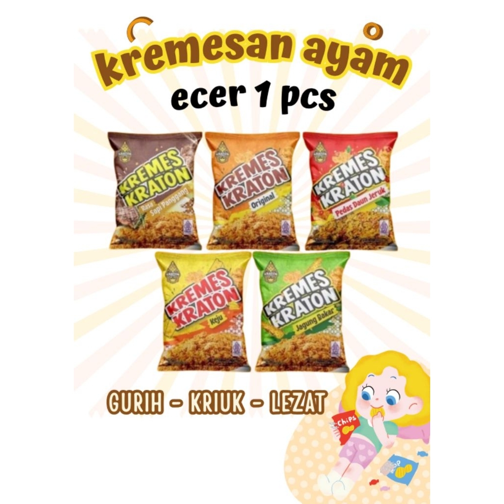 

Kremes Kraton Kremesan Ayam Kriuk Gurih Enak Non MSG & Pengawet