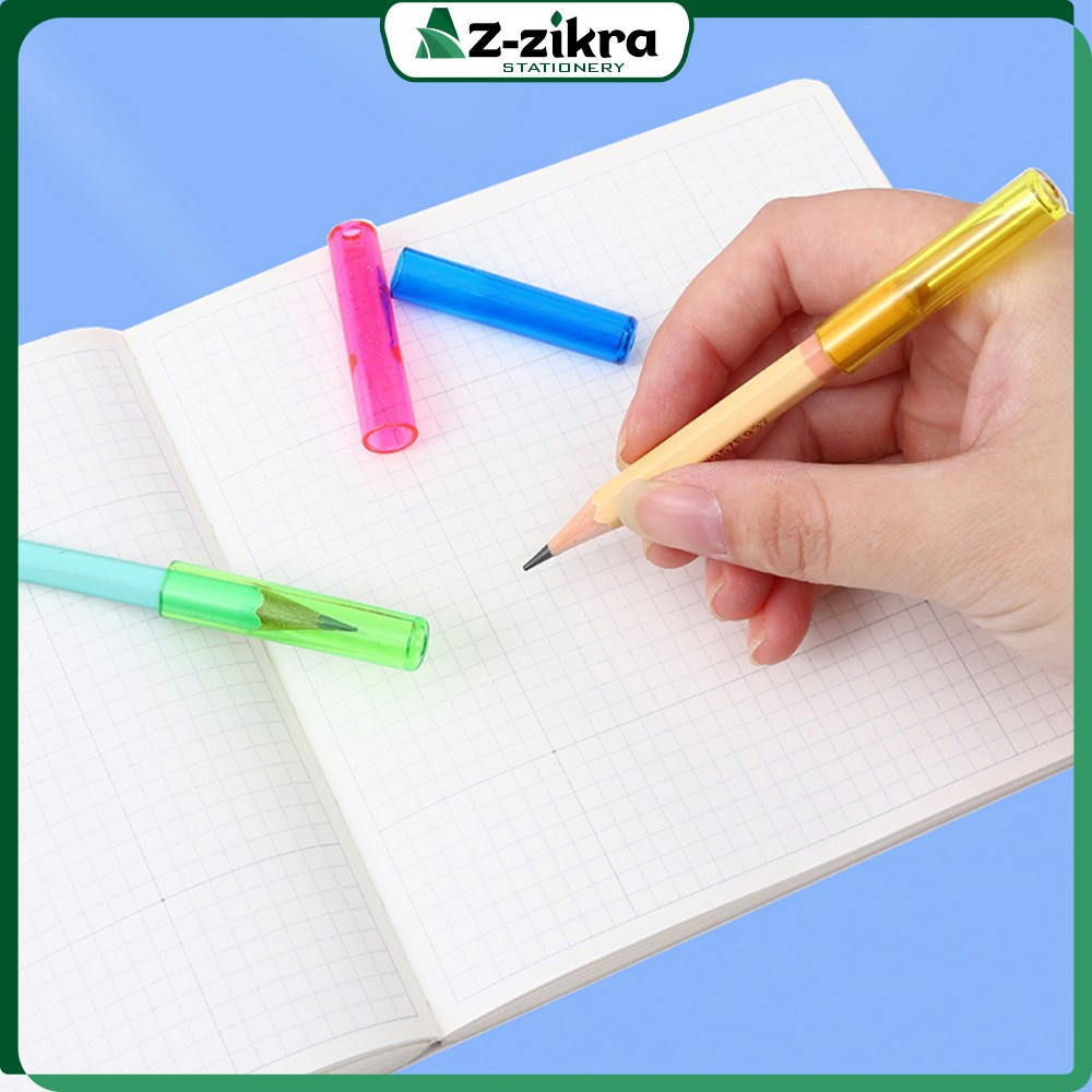 

Tutup Pelindung Pensil 6CPS Transparan Warna Warni / Penutup Ujung Pensil Polos Anak Sekolah Anti Patah Az Zikra Stationery A124