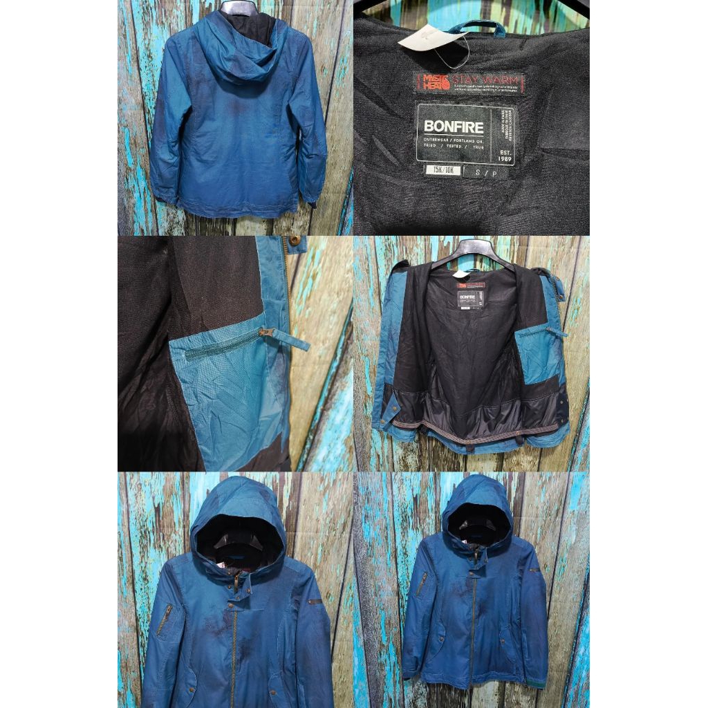 Jaket snowboard BONFIRE waterproof size S (P 70cm L 46cm)