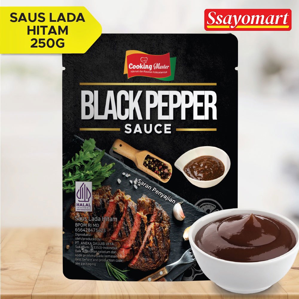 

Cooking Master - Blackpepper Sauce / Saus Lada Hitam 250gr 500gr 1kg