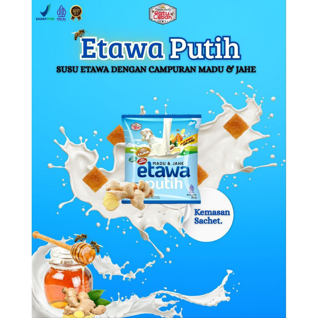 

Susu Kambing ETAWA PUTIH JAHE 250g (10 x 25g)
