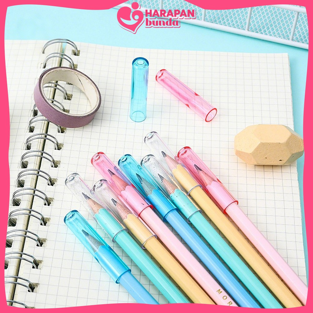 

Tutup Pelindung Pensil 6CPS Transparan Warna Warni / Penutup Ujung Pensil Polos Anak Sekolah Anti Patah Harapan Bunda A124